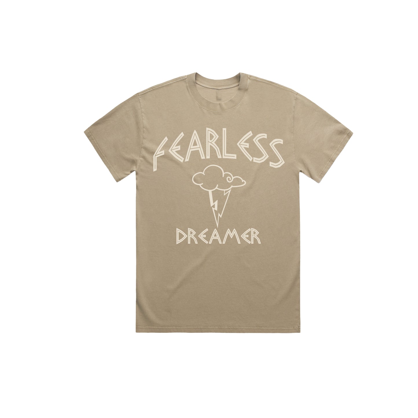 FEARLESS DREAMER TSHIRT - SAND